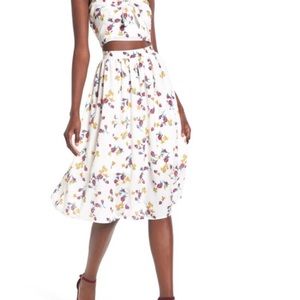 Leith Floral 2 piece Midi Floral Dress
